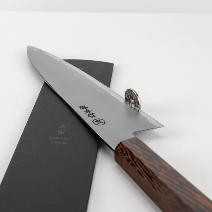Gyuto 20 cm Sakai Takayuki Sanpou Shirogami#2/Iron