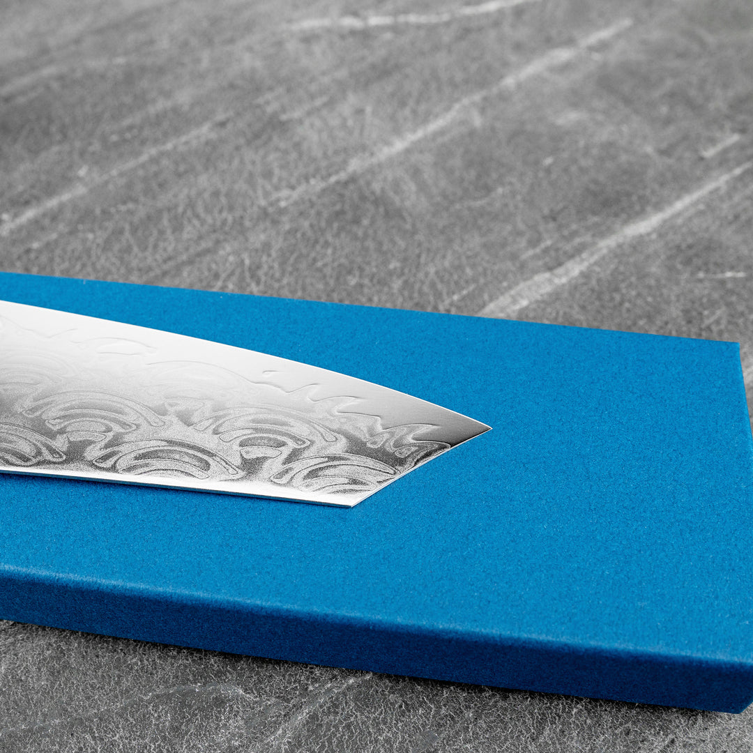 Kengata 19 cm Sakai Takayuki Seigaiha Damascus Bohler N685