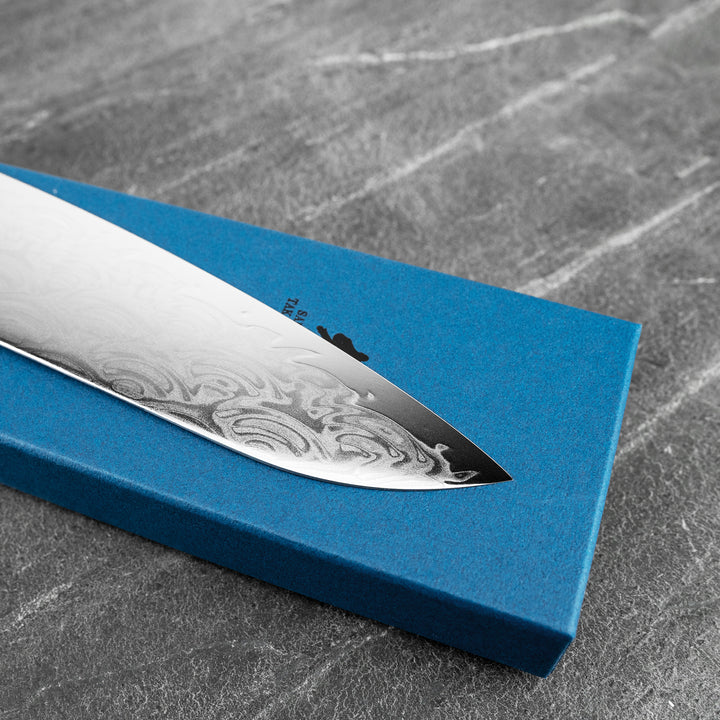 Gyuto 24 cm Sakai Takayuki Seigaiha Damascus Bohler N685