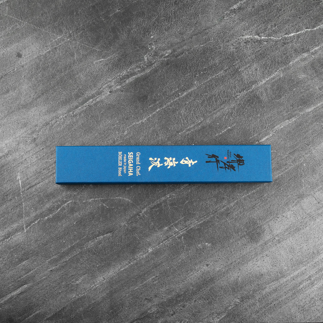 Petty 15 cm Sakai Takayuki Seigaiha Damascus Bohler N685
