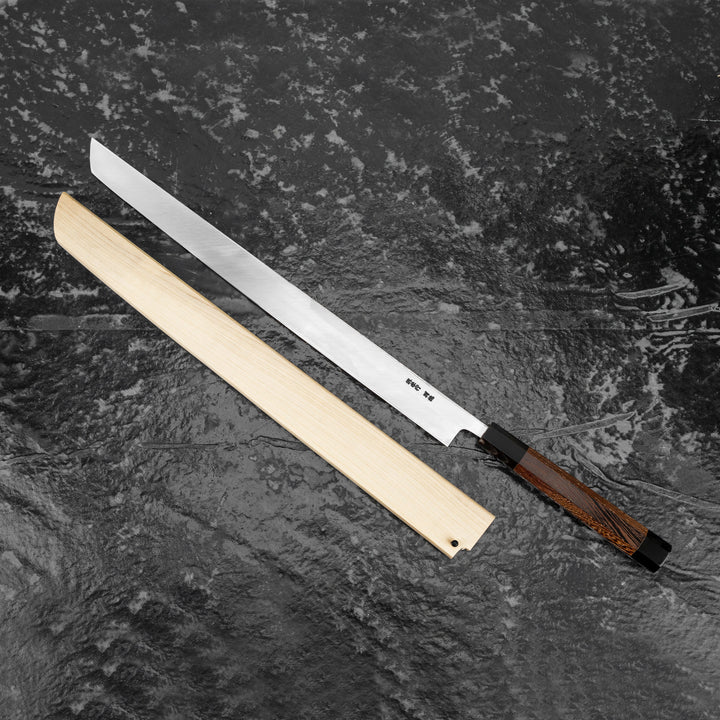 Maguro 60 cm Sakai Takayuki Shirogami#2/Iron + Saya