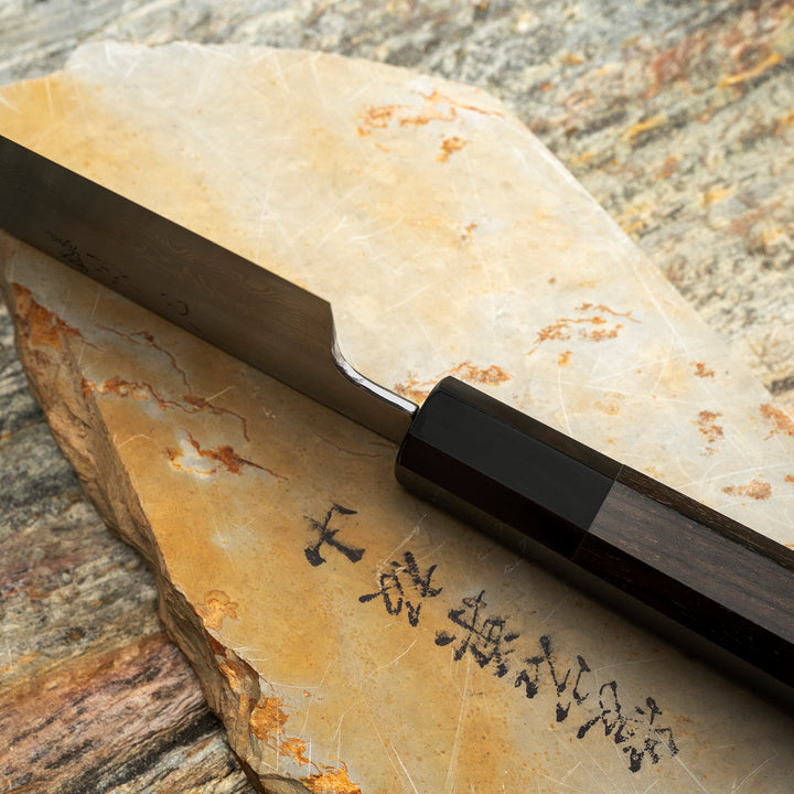 Santoku 17 cm Satoshi Nakagawa Damascus Aogami#1/Iron