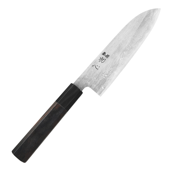 Santoku 17 cm Satoshi Nakagawa Damascus Aogami#1/Iron