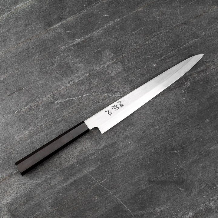 Sujihiki 23 cm Satoshi Nakagawa Damascus Aogami#1/Iron