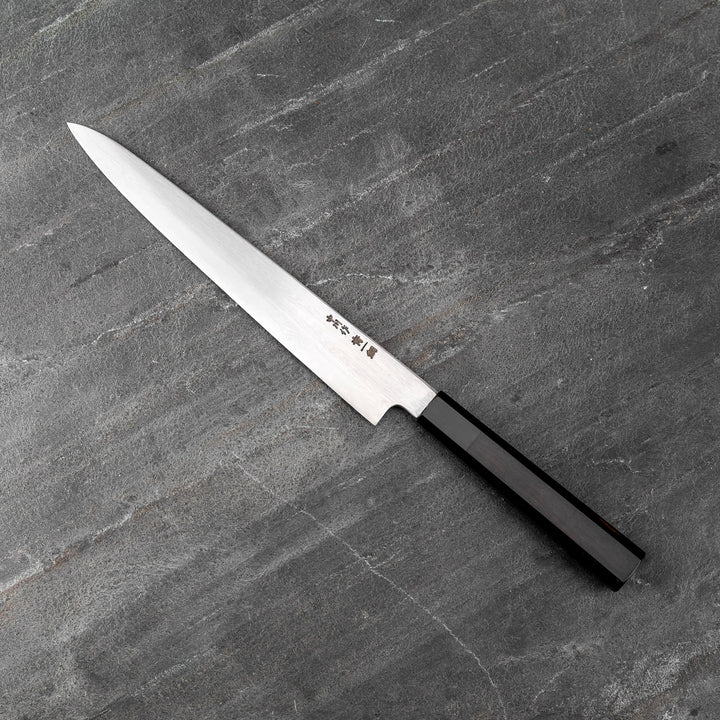 Sujihiki 23 cm Satoshi Nakagawa Damascus Aogami#1/Iron