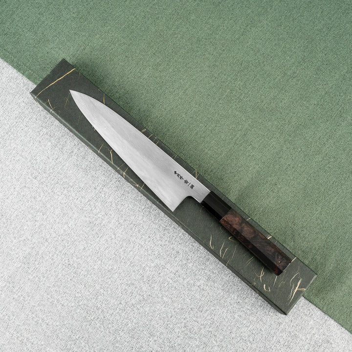 Gyuto 21 cm Satoshi Nakagawa Damascus Aogami#1/Iron