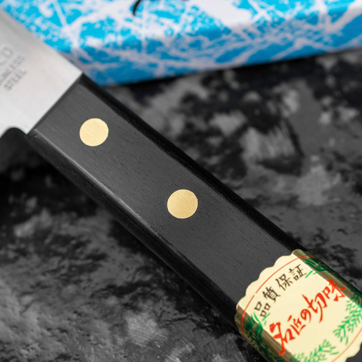 Santoku 17 cm Shibamasa Gold Damascus VG-5