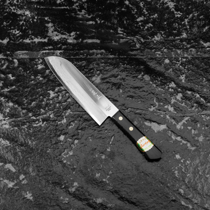 Santoku 17 cm Shibamasa Gold Damascus VG-5