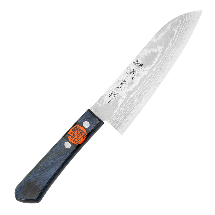 Santoku 16,5 cm Shigeki Tanaka Blue Damascus VG-10