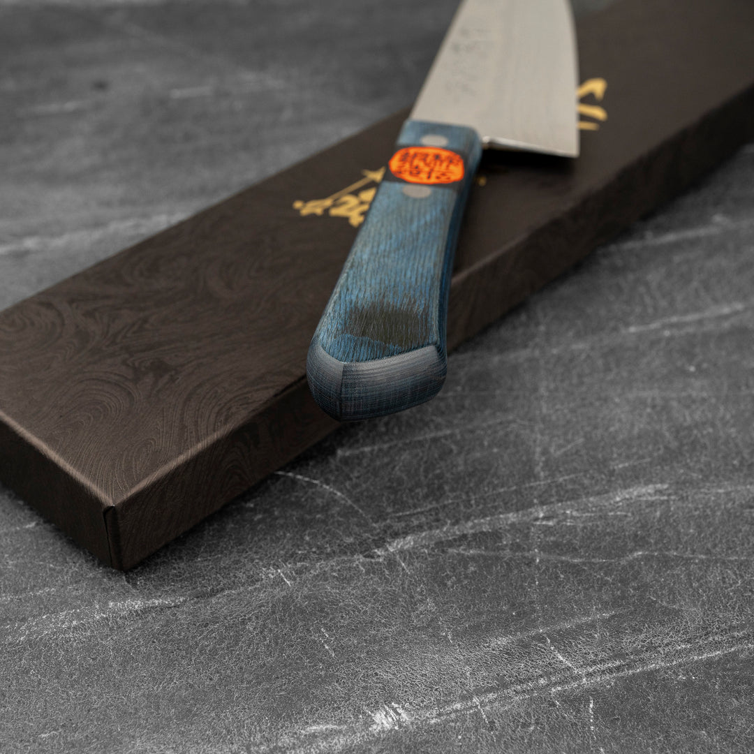 Santoku 16,5 cm Shigeki Tanaka Blue Damascus VG-10
