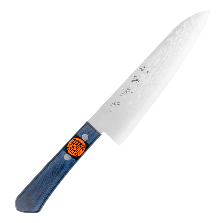 Gyuto 18 cm Shigeki Tanaka Blue Damascus  VG-10