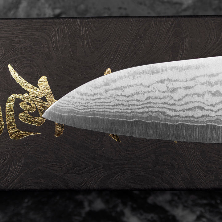 Gyuto 18 cm Shigeki Tanaka Blue Damascus  VG-10
