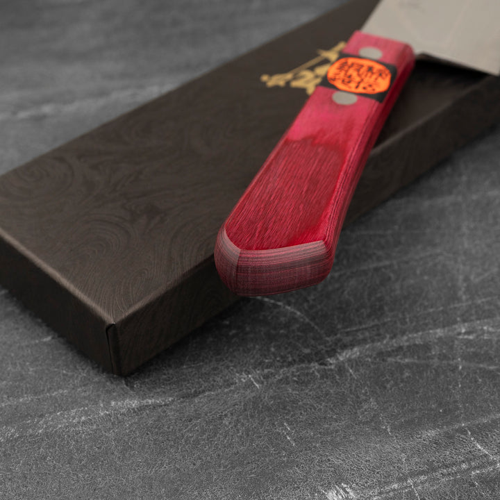 Nakiri 16,5 cm Shigeki Tanaka Pink Damascus VG-10