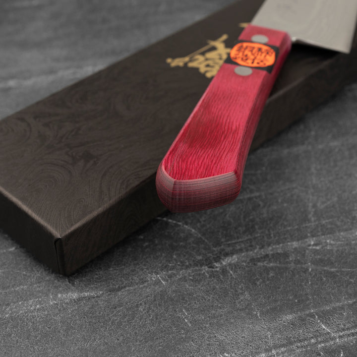 Santoku 16,5 cm Shigeki Tanaka Pink Damascus VG-10
