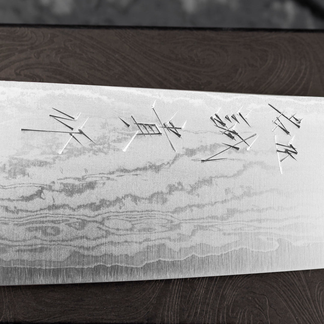 Gyuto 18 cm Shigeki Tanaka Pink Damascus VG-10
