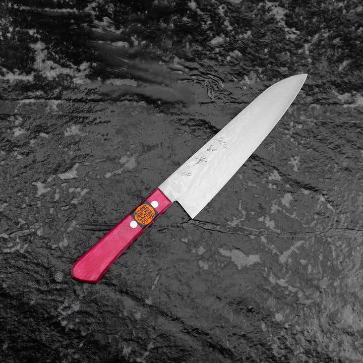 Gyuto 18 cm Shigeki Tanaka Pink Damascus VG-10