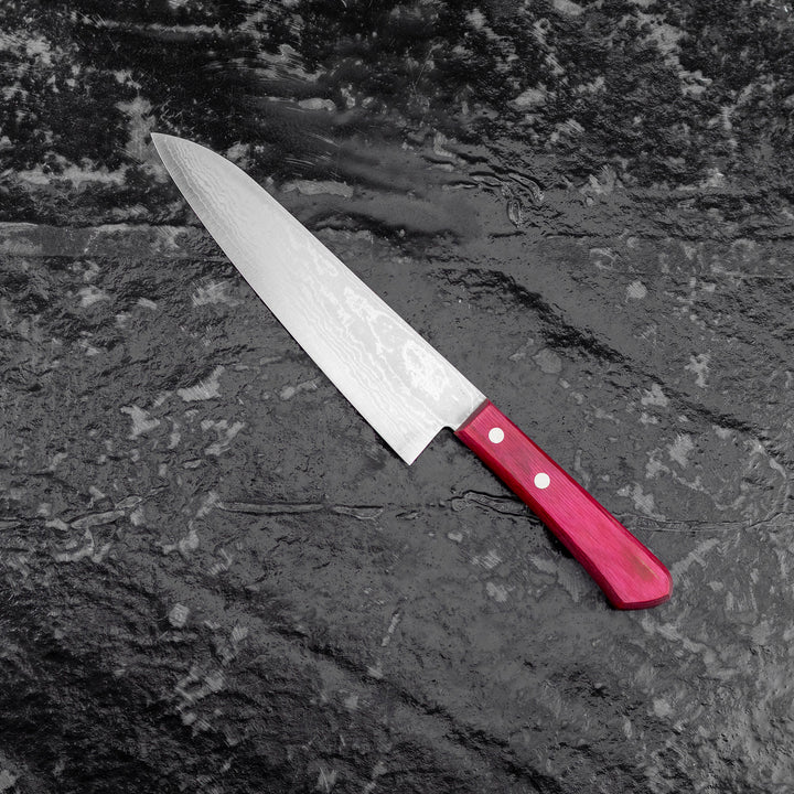 Gyuto 18 cm Shigeki Tanaka Pink Damascus VG-10