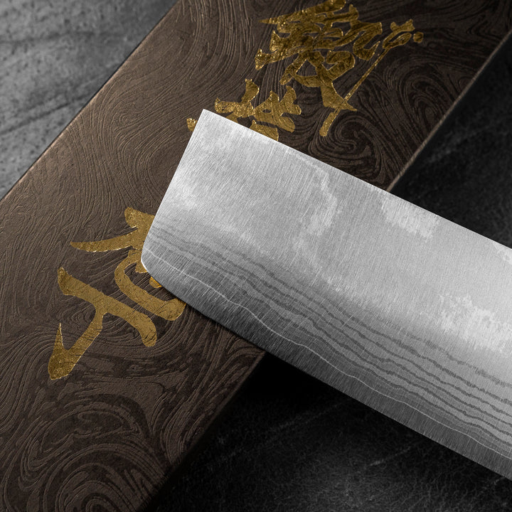 Nakiri 16,5 cm Shigeki Tanaka Red Damascus VG-10