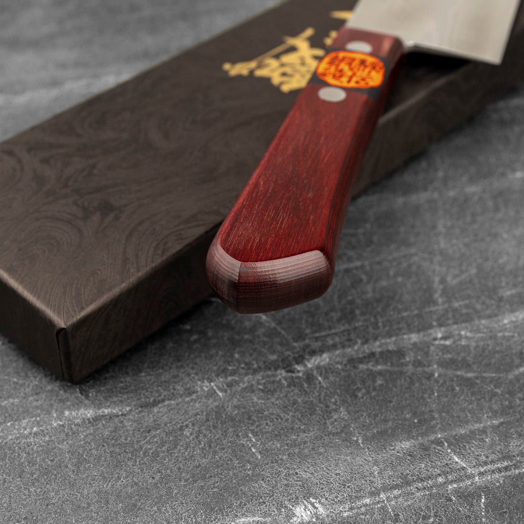Nakiri 16,5 cm Shigeki Tanaka Red Damascus VG-10