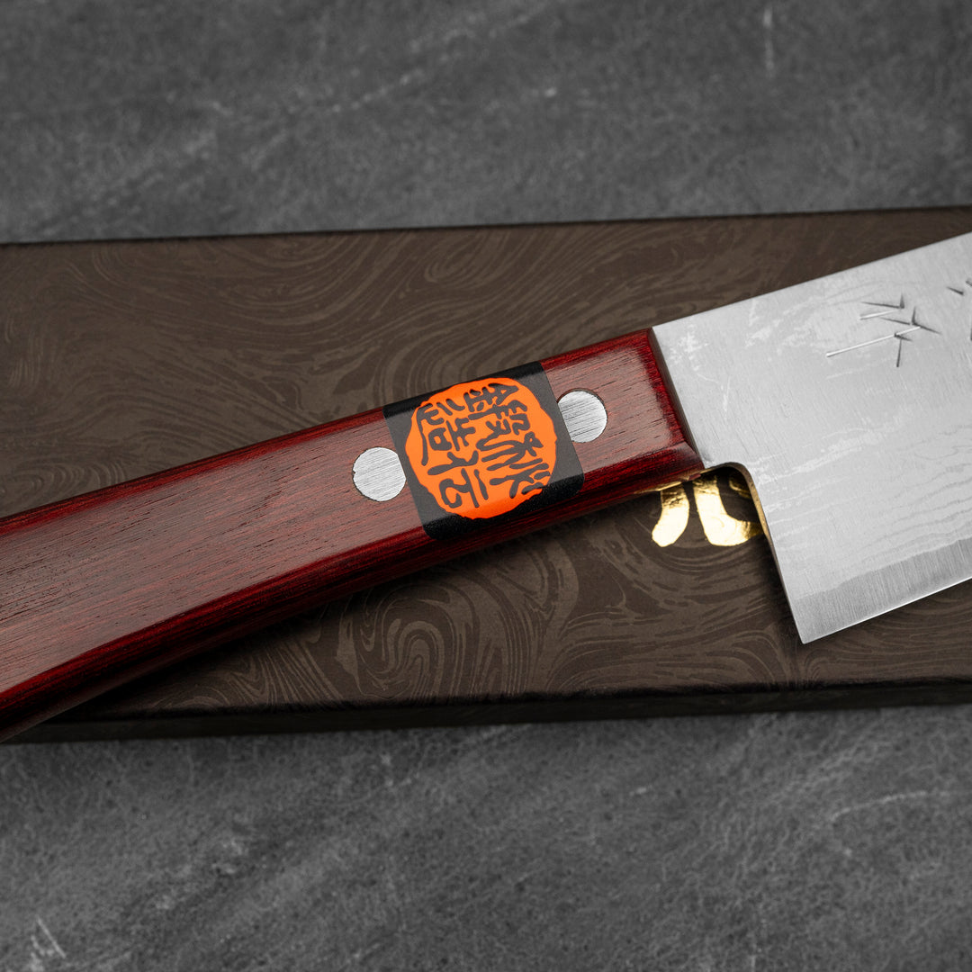 Santoku 16,5 cm Shigeki Tanaka Red Damascus VG-10