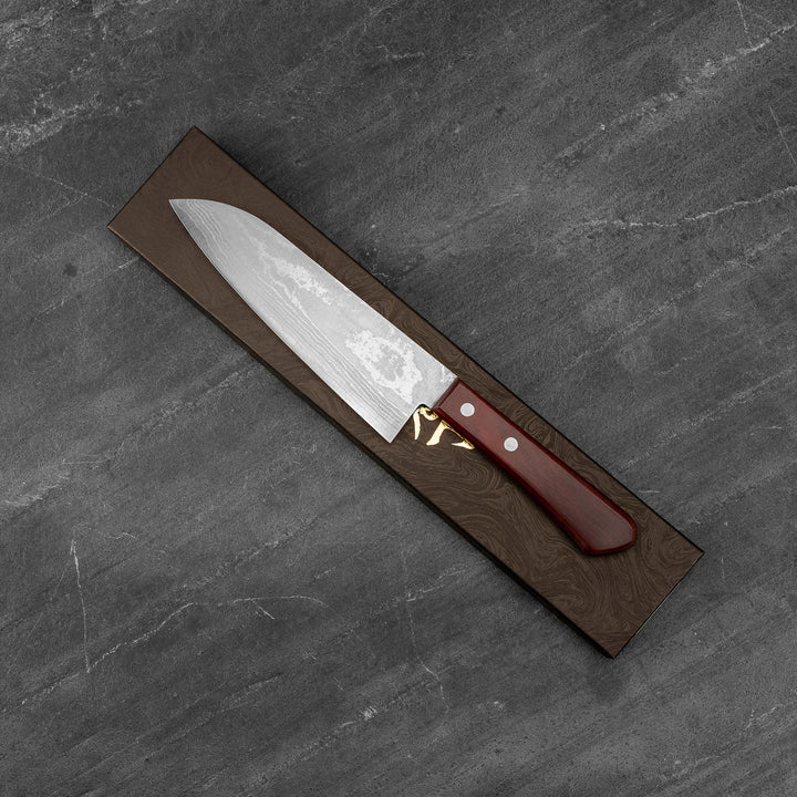 Santoku 16,5 cm Shigeki Tanaka Red Damascus VG-10
