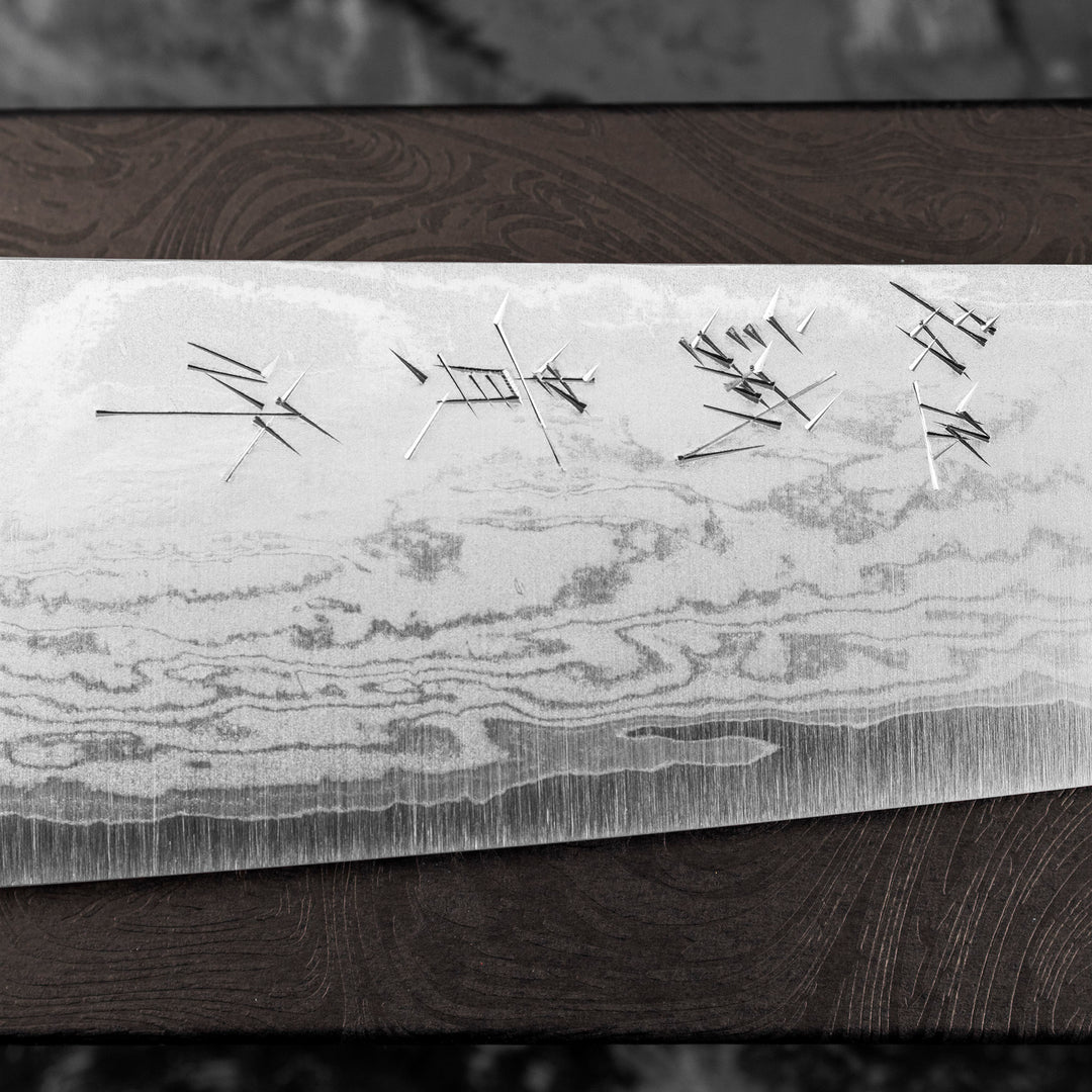 Gyuto 18 cm Shigeki Tanaka Red Damascus VG-10
