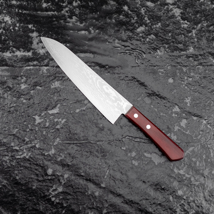 Gyuto 18 cm Shigeki Tanaka Red Damascus VG-10