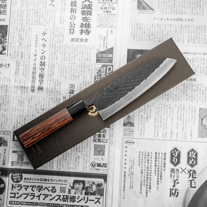 Santoku 16,5 cm Shimazaki Hamono Black SLD