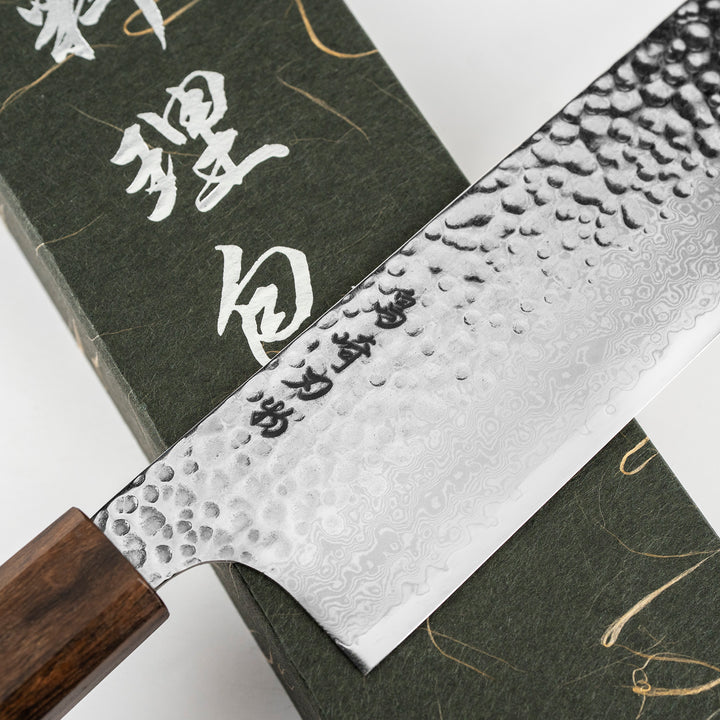 Nakiri 16,5 cm Shimazaki Hamono VG-10 Damascus