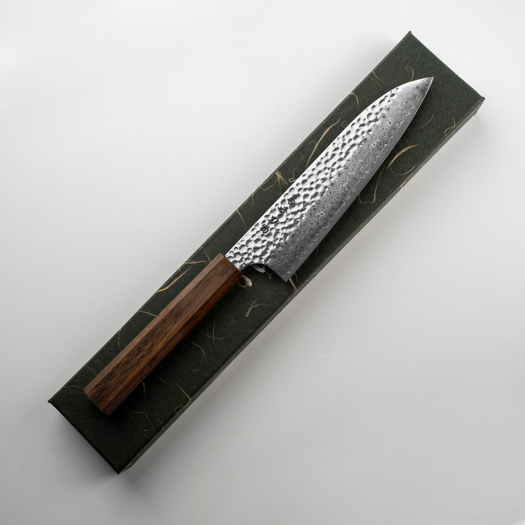 Santoku 17 cm Shimazaki Hamono VG-10 Damascus