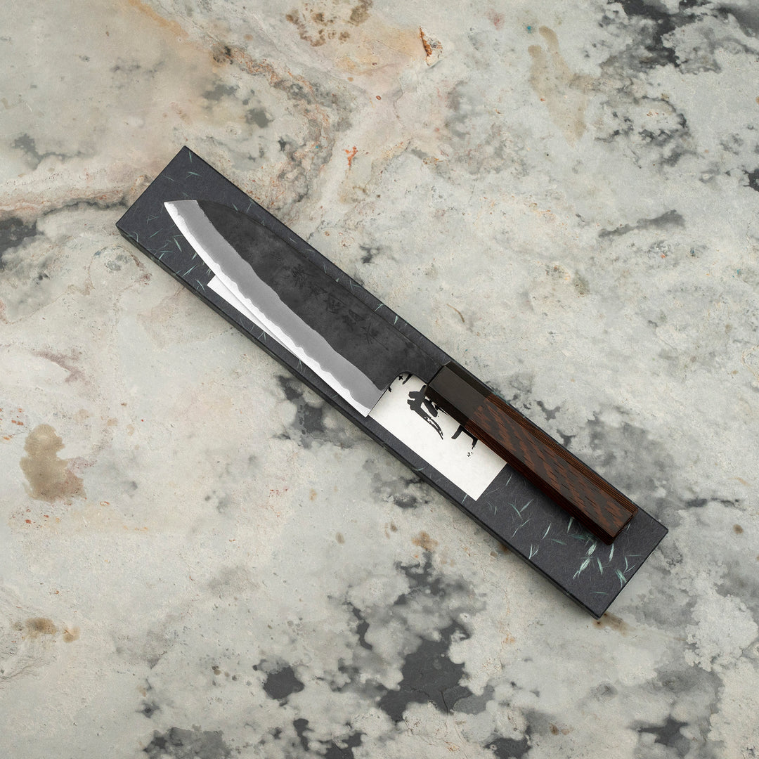 Santoku 16,5 cm Shiro Kamo Aogami Super/SS