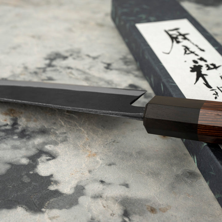 Santoku 16,5 cm Shiro Kamo Aogami Super/SS