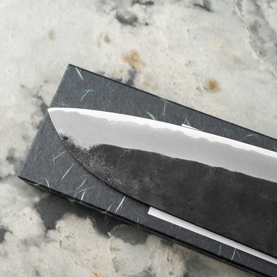 Santoku 16,5 cm Shiro Kamo Aogami Super/SS