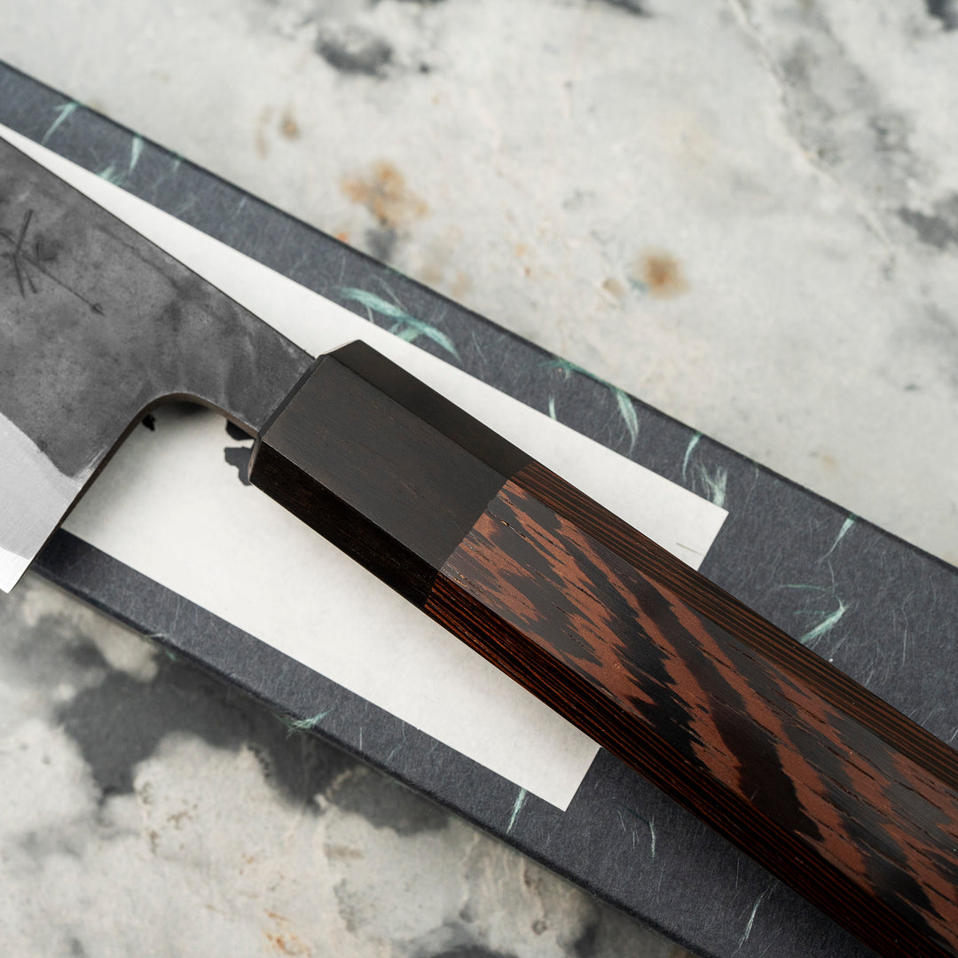Santoku 16,5 cm Shiro Kamo Aogami Super/SS