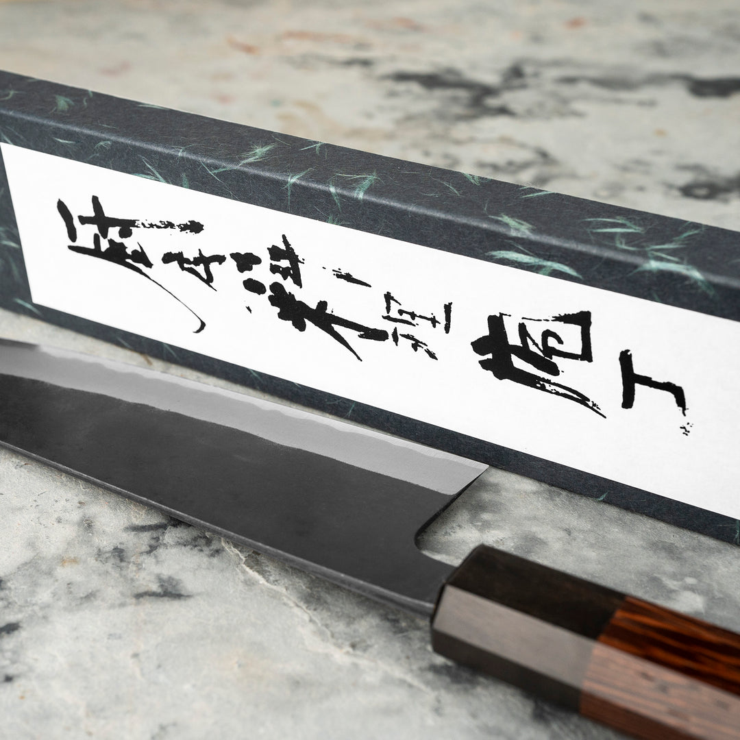 Santoku 16,5 cm Shiro Kamo Aogami Super/SS