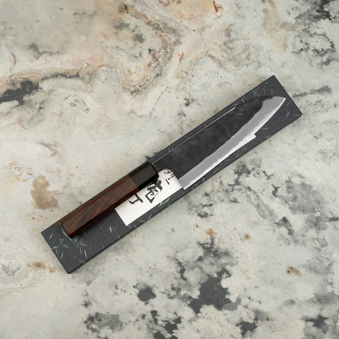 Santoku 16,5 cm Shiro Kamo Aogami Super/SS