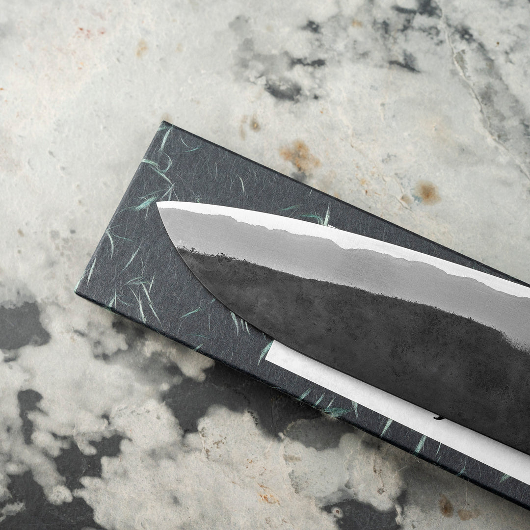 Santoku 16,5 cm Shiro Kamo Aogami Super/SS TQ