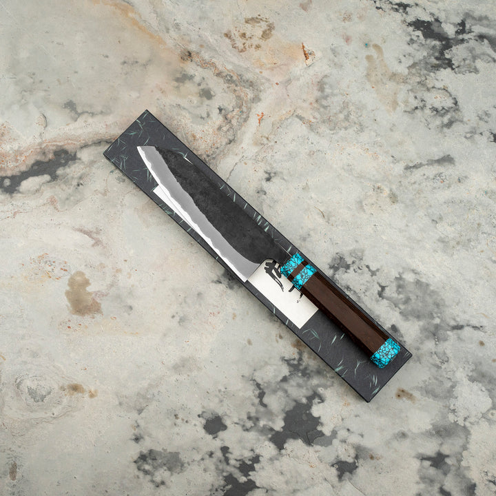 Santoku 16,5 cm Shiro Kamo Aogami Super/SS TQ
