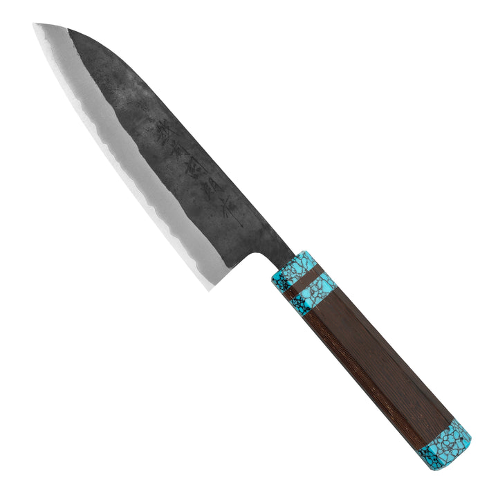 Santoku 16,5 cm Shiro Kamo Aogami Super/SS TQ