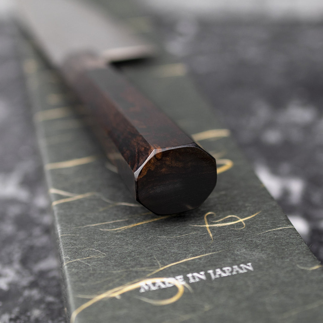 Gyuto 24 cm Shoichi Hashimoto Waterase Aogami#2 + Shirogami#2 Coreless