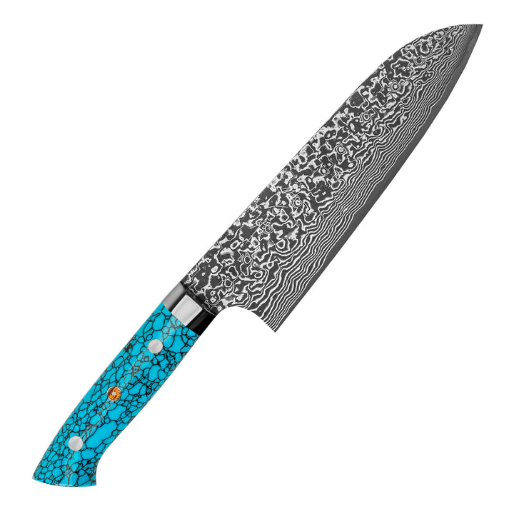 Santoku 18 cm Takeshi Saji BTQ Damascus R-2