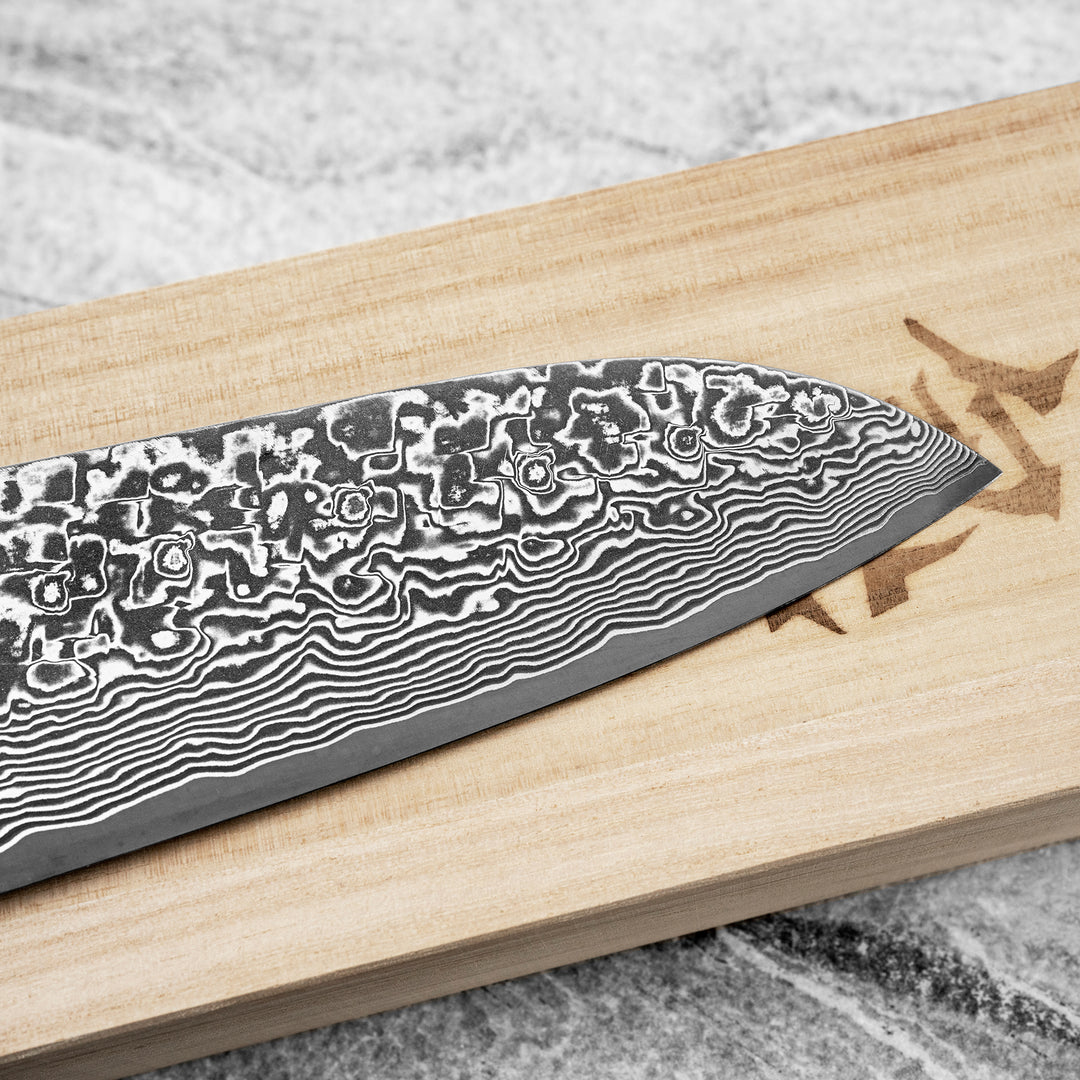 Santoku 18 cm Takeshi Saji BTQ Damascus R-2
