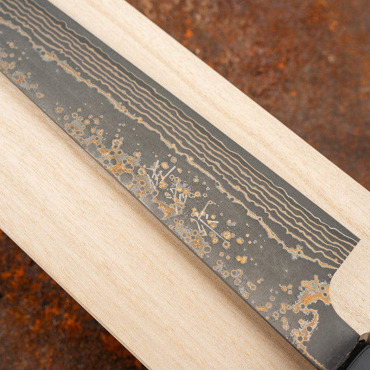 Sujihiki 27 cm Takeshi Saji RW Gold Damascus VG-10