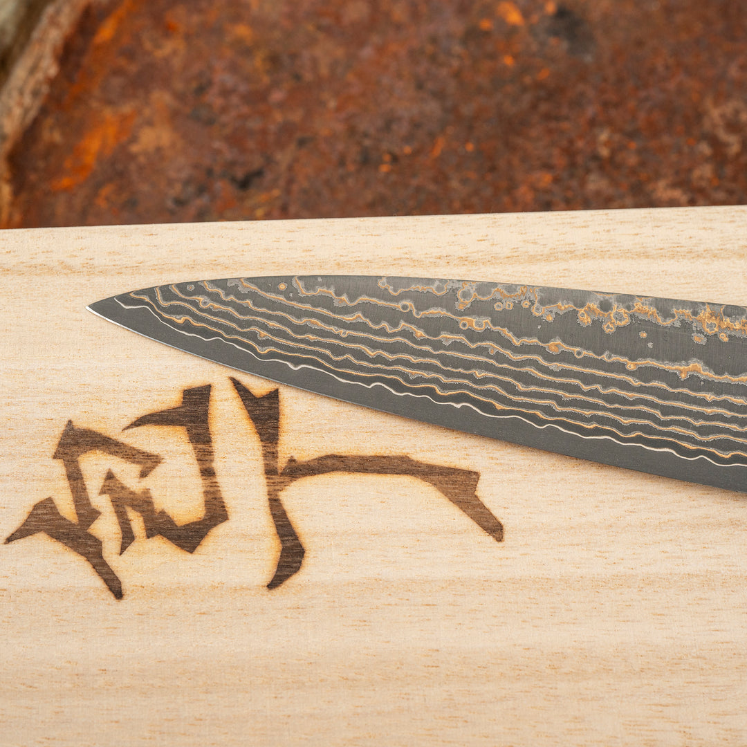 Sujihiki 27 cm Takeshi Saji RW Gold Damascus VG-10