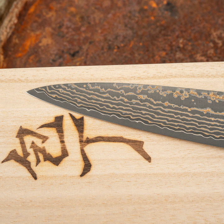 Sujihiki 27 cm Takeshi Saji RW Gold Damascus VG-10