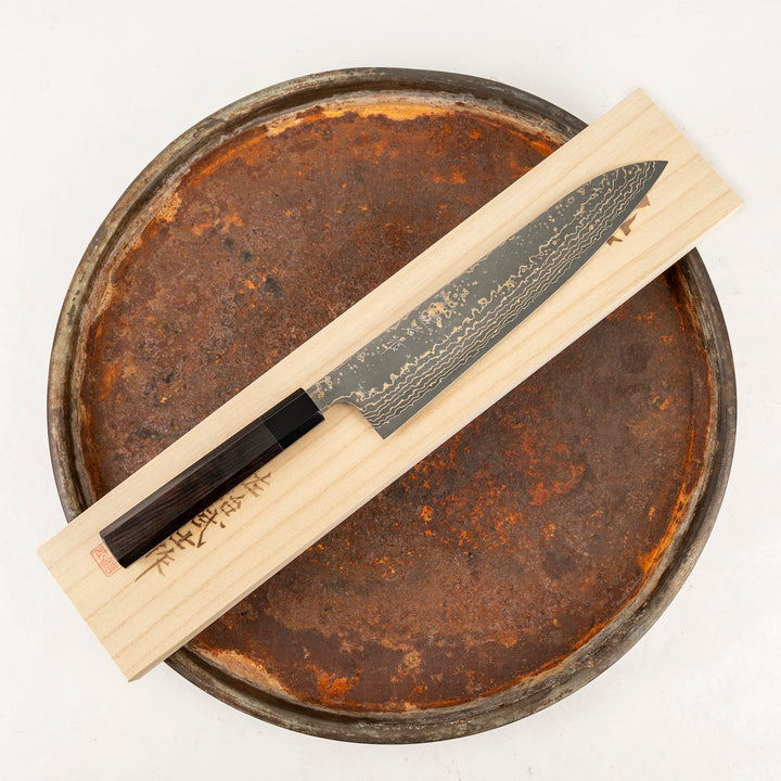 Gyuto 24 cm Takeshi Saji RW Gold VG-10 Damascus