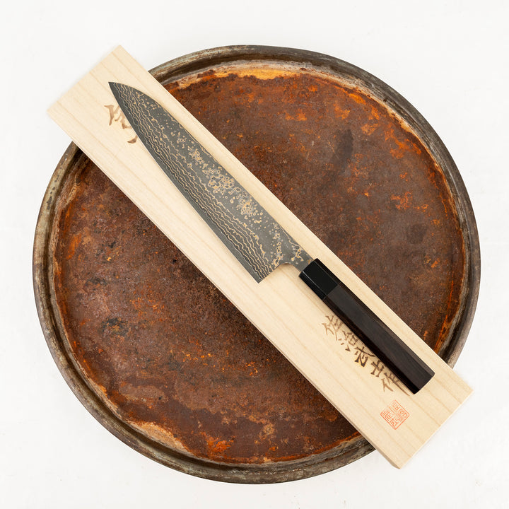 Gyuto 24 cm Takeshi Saji RW Gold VG-10 Damascus