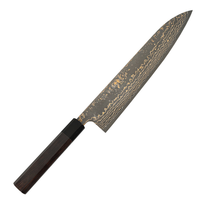 Gyuto 24 cm Takeshi Saji RW Gold VG-10 Damascus