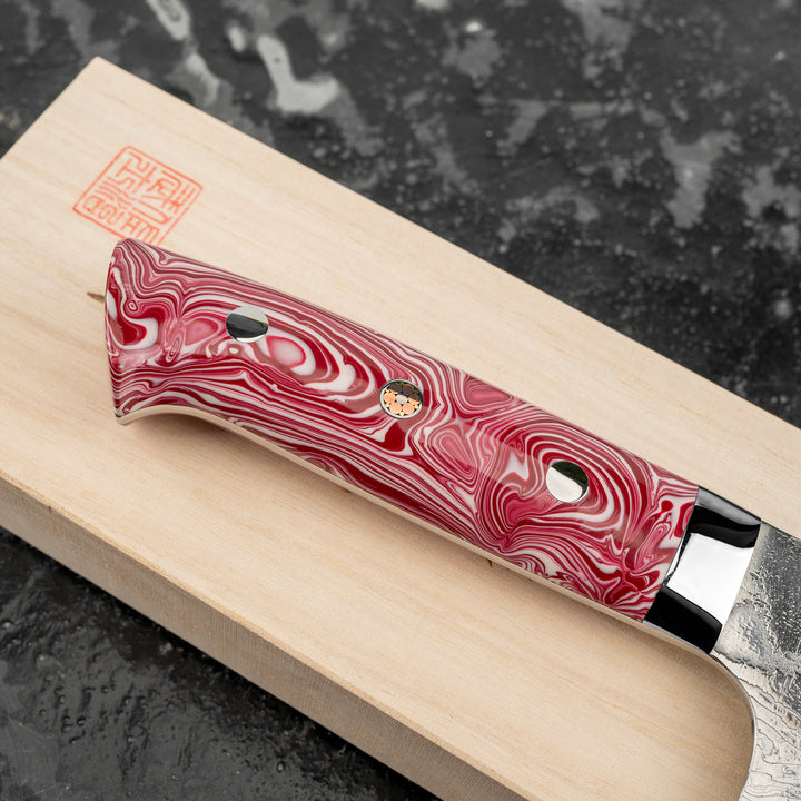 Bunka 17 cm Takeshi Saji Red Turquoise R2