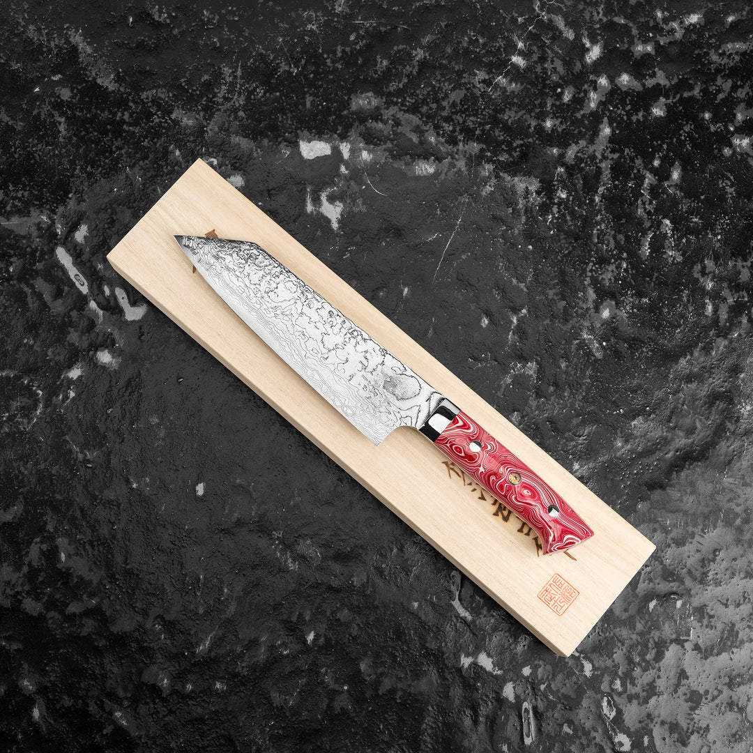 Bunka 17 cm Takeshi Saji Red Turquoise R2